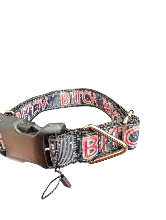 Bitch Nylon Dog Collar | Purrfect Pet Kingdom