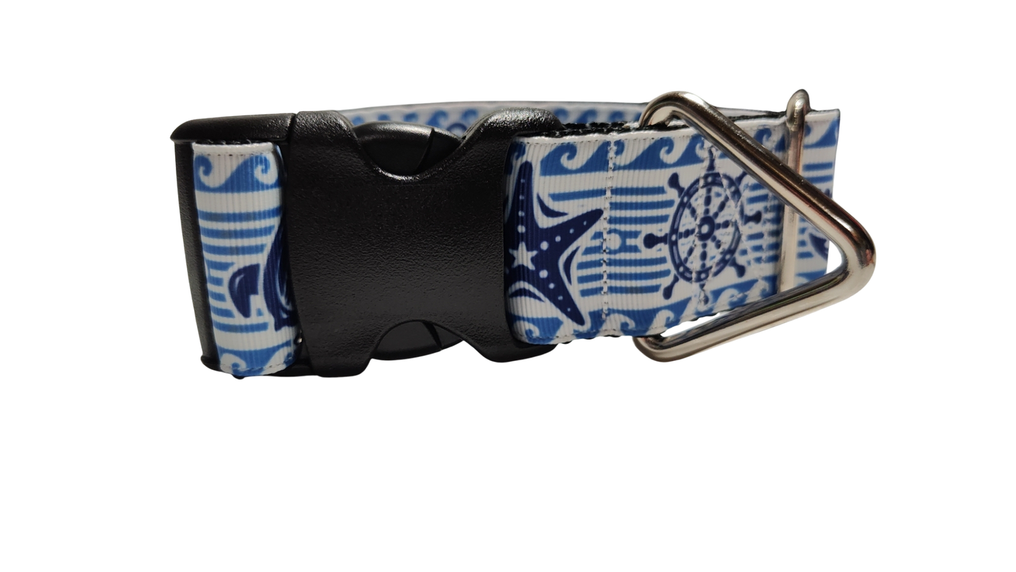 1.5" Wide Coastal Collection Nylon Dog Collar | Purrfect Pet Kingdom