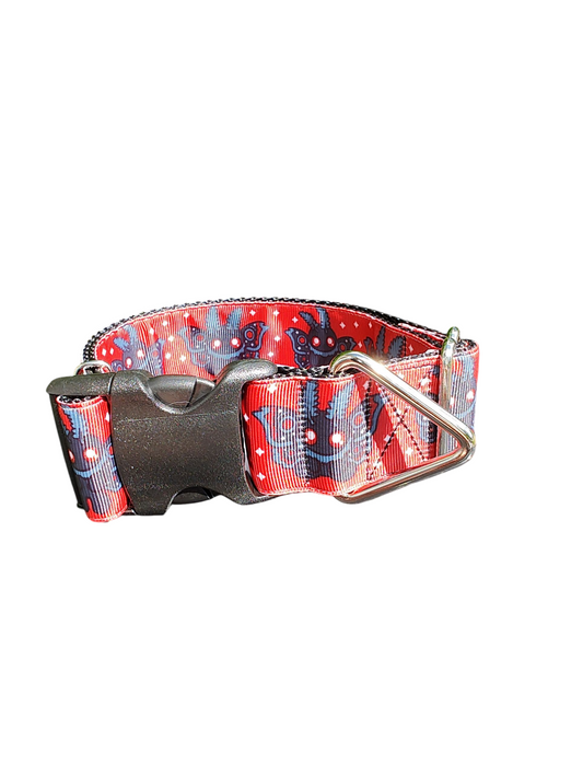 1.5" Wide Mothman Cryptid Nylon Dog Collar | Purrfect Pet Kingdom