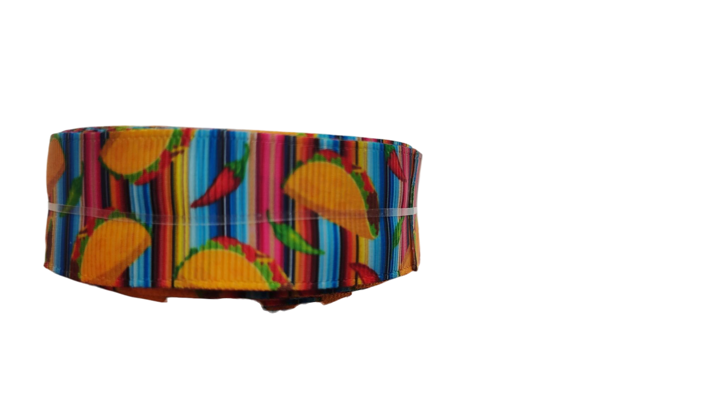 Sarape Tacos Nylon Dog Collar | Purrfect Pet Kingdom