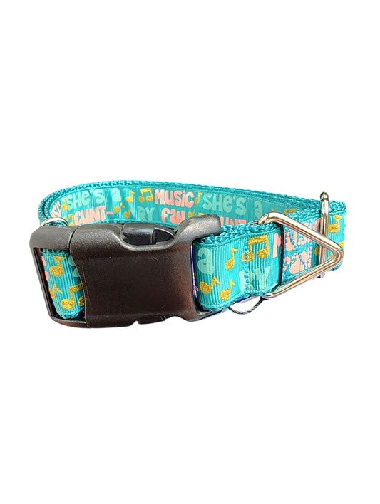 She's a Cunt-ry Music Fan Nylon Dog Collar | Purrfect Pet Kingdom