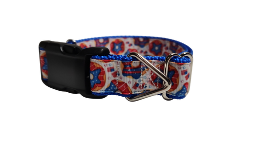 Patriotic Donuts Nylon Dog Collar | Purrfect Pet Kingdom