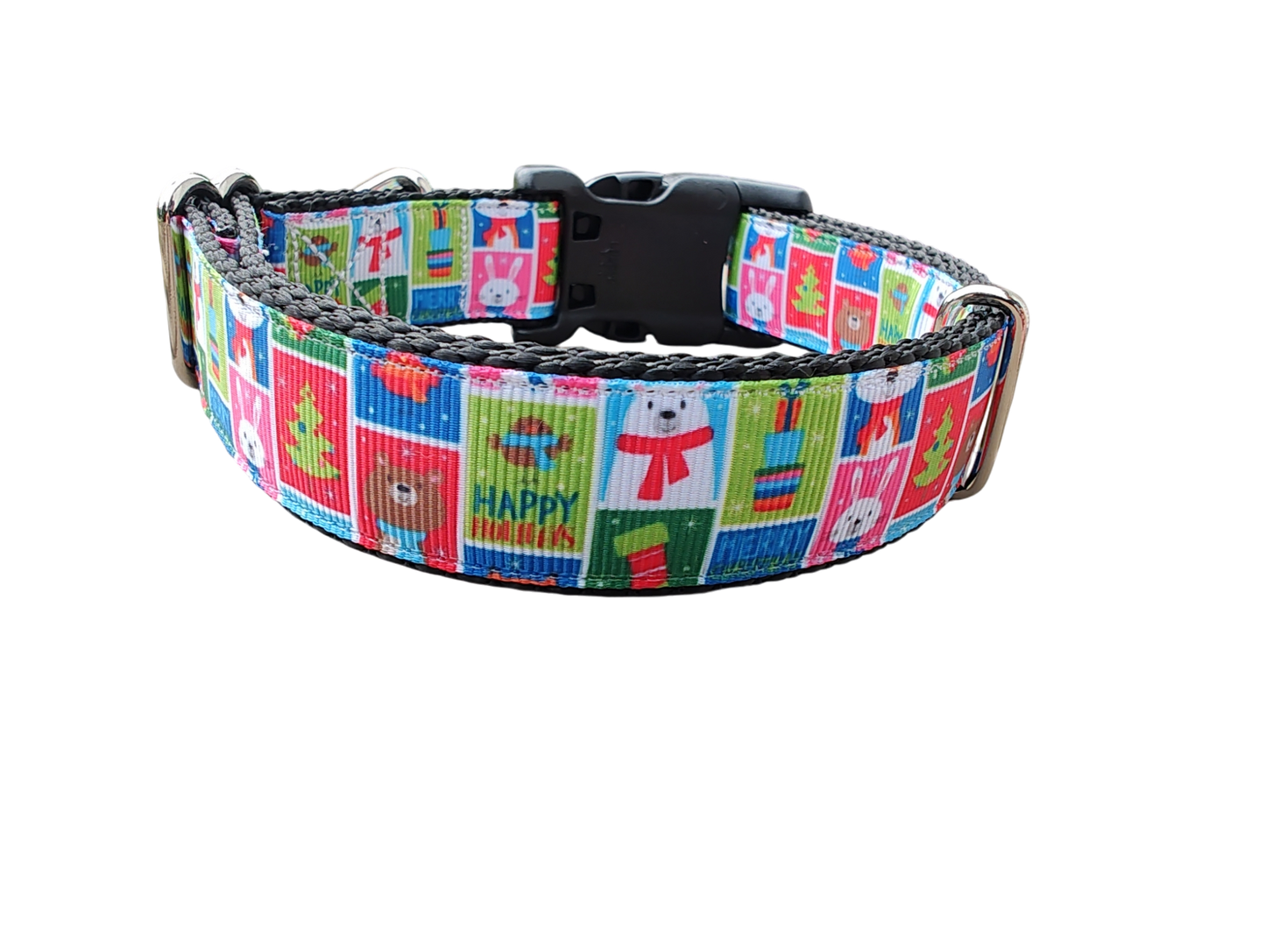 Christmas Cards Nylon Dog Collar | Purrfect Pet Kingdom