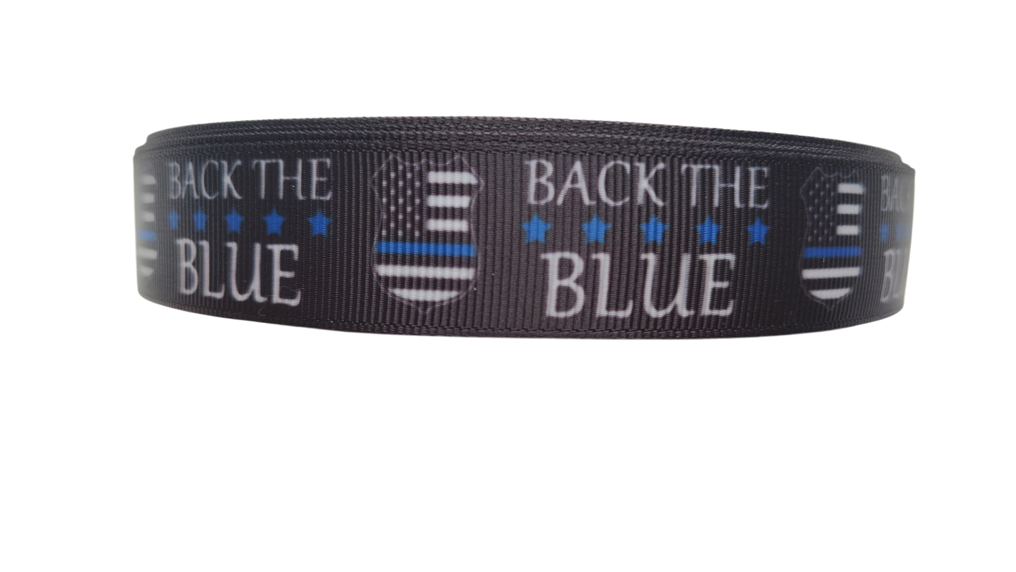 Back the Blue Nylon Dog Collar | Purrfect Pet Kingdom
