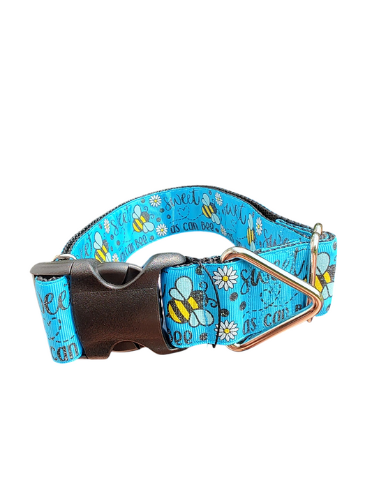 1.5" Wide Sweet As Can Bee Nylon Dog Collar | Purrfect Pet Kingdom