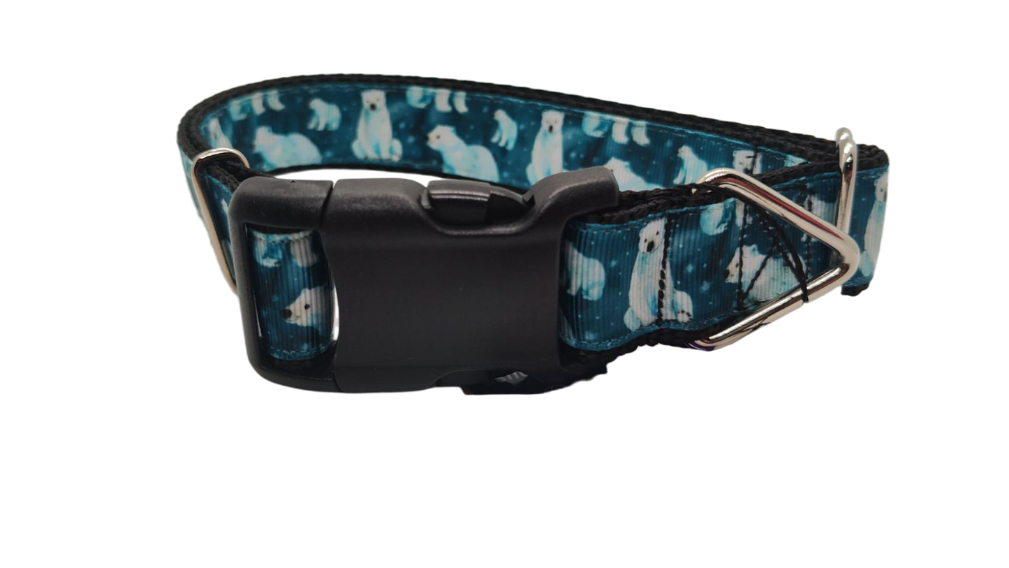 Polar Bears Nylon Dog Collar | Purrfect Pet Kingdom