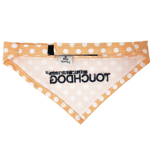 dog-polka-dot-bana-hook-loop-adjustable-neck-scarf-luxury-view-2 | Majestic Pet Kingdom