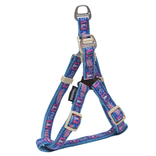 Touchdog 'Bone Patterned' Tough Stitched Dog Harness and Leash - Detail Angle 2 | Majestic Pet Kingdom