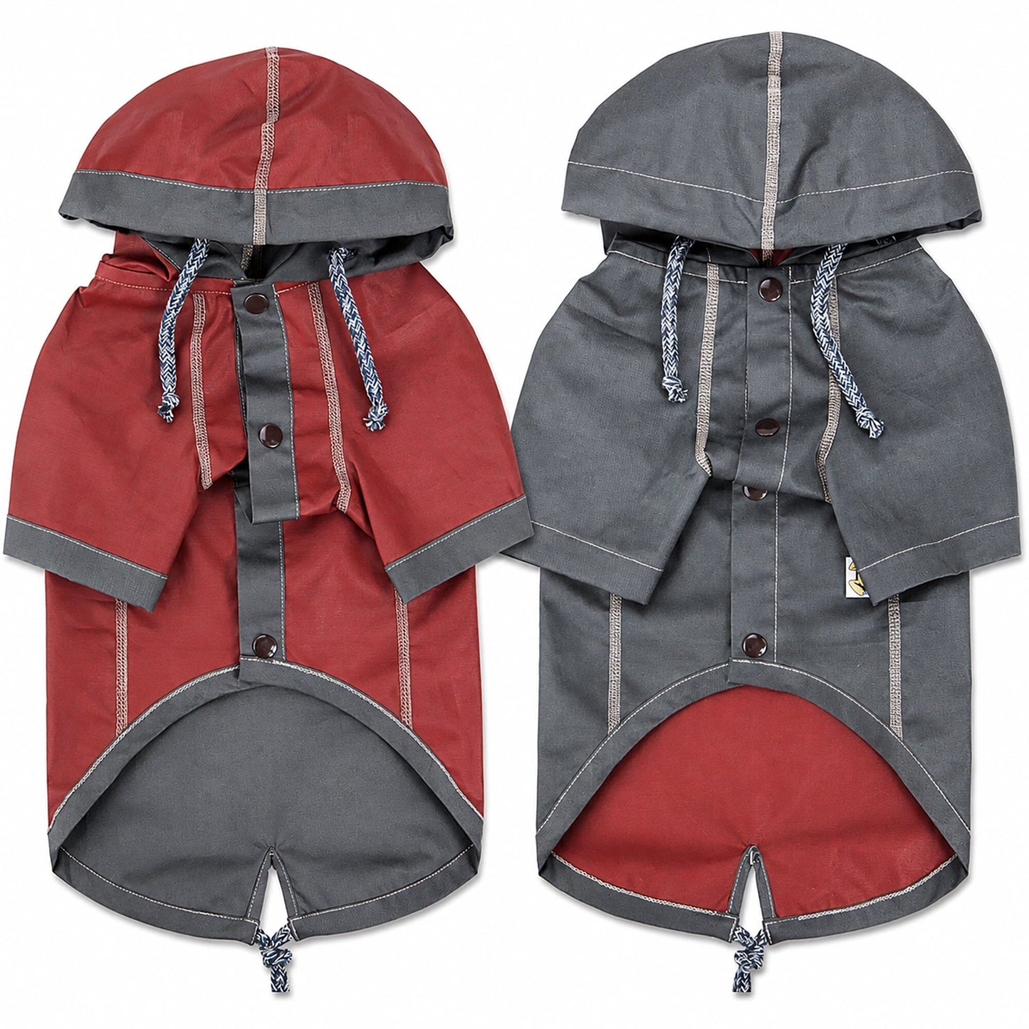 Touchdog 'Cloudburst' Reversible Fashion Waterproof Dog Raincoat