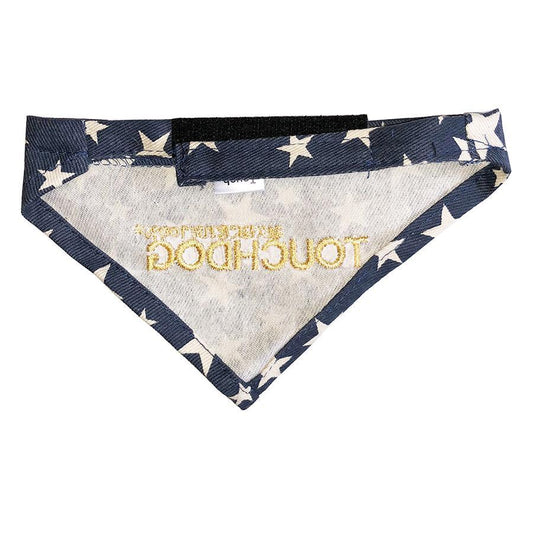 pet-bana-hook-loop-adjustable-neck-scarf-blue-classic-luxury-view-2 | Majestic Pet Kingdom
