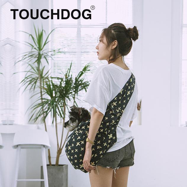 Dog Carrier Sling Touchdog Paw-Ease Hands-Free Shoulder Bag - Detail Angle 7 | Majestic Pet Kingdom