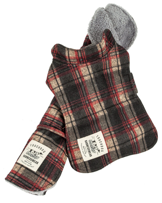 dog-plaid-jacket-mat-set-2-in-1-tartan-reversible-bed-coat-luxury-view-2 | Majestic Pet Kingdom