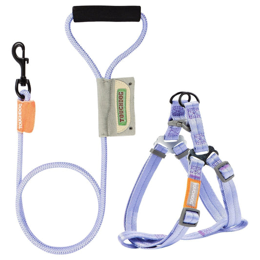 dog-harness-leash-set-macaron-color-nylon-walking-combo-luxury-view-2 | Majestic Pet Kingdom