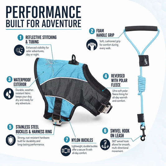 dog-harness-leash-set-2-in-1-reflective-walking-vest-luxury-view-2 | Majestic Pet Kingdom