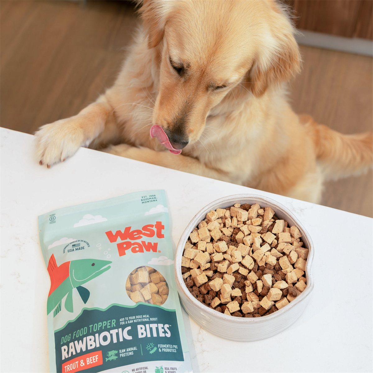 Dog Food Topper Trout and Beef Natural Protein Meal Booster