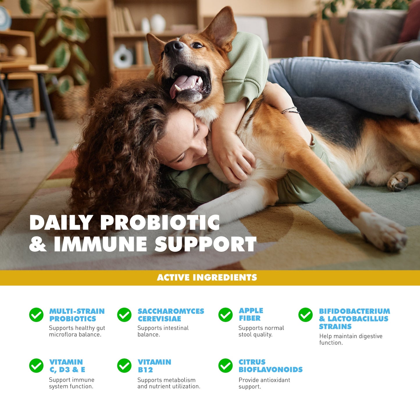 UBAVET Probiotics & Gut Health Powder Supplement (5.3 oz)