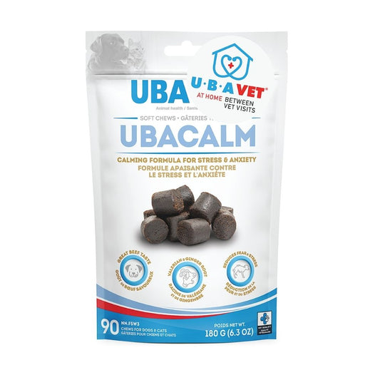 UBAVET UBACALM Calming Chews for Dog & Cat Stress Relief