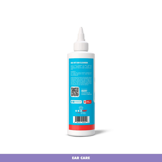 UBAVET Vet Ear Cleansing Solution for Dogs & Cats (4 oz)