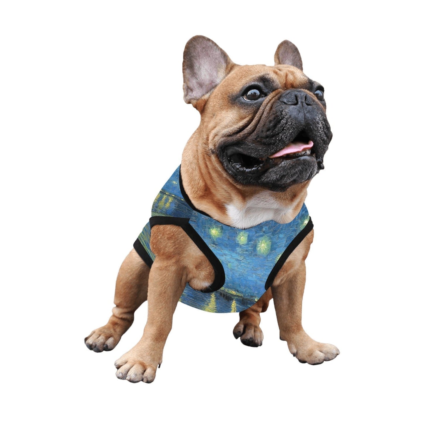 Dog Tank Top Van Gogh Starry Night Over The Rhone Fine Art