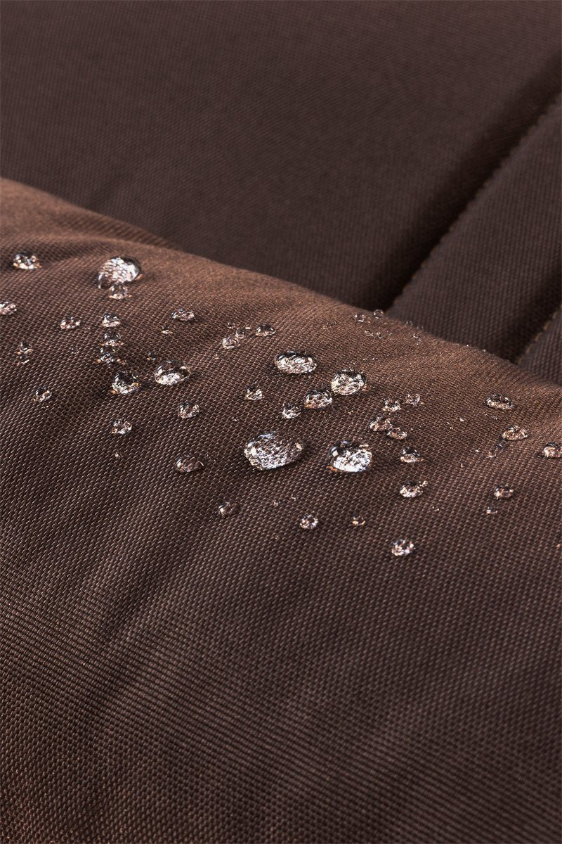 Dog Bed Waterproof Oxford Fabric Indoor Outdoor Brown Mat
