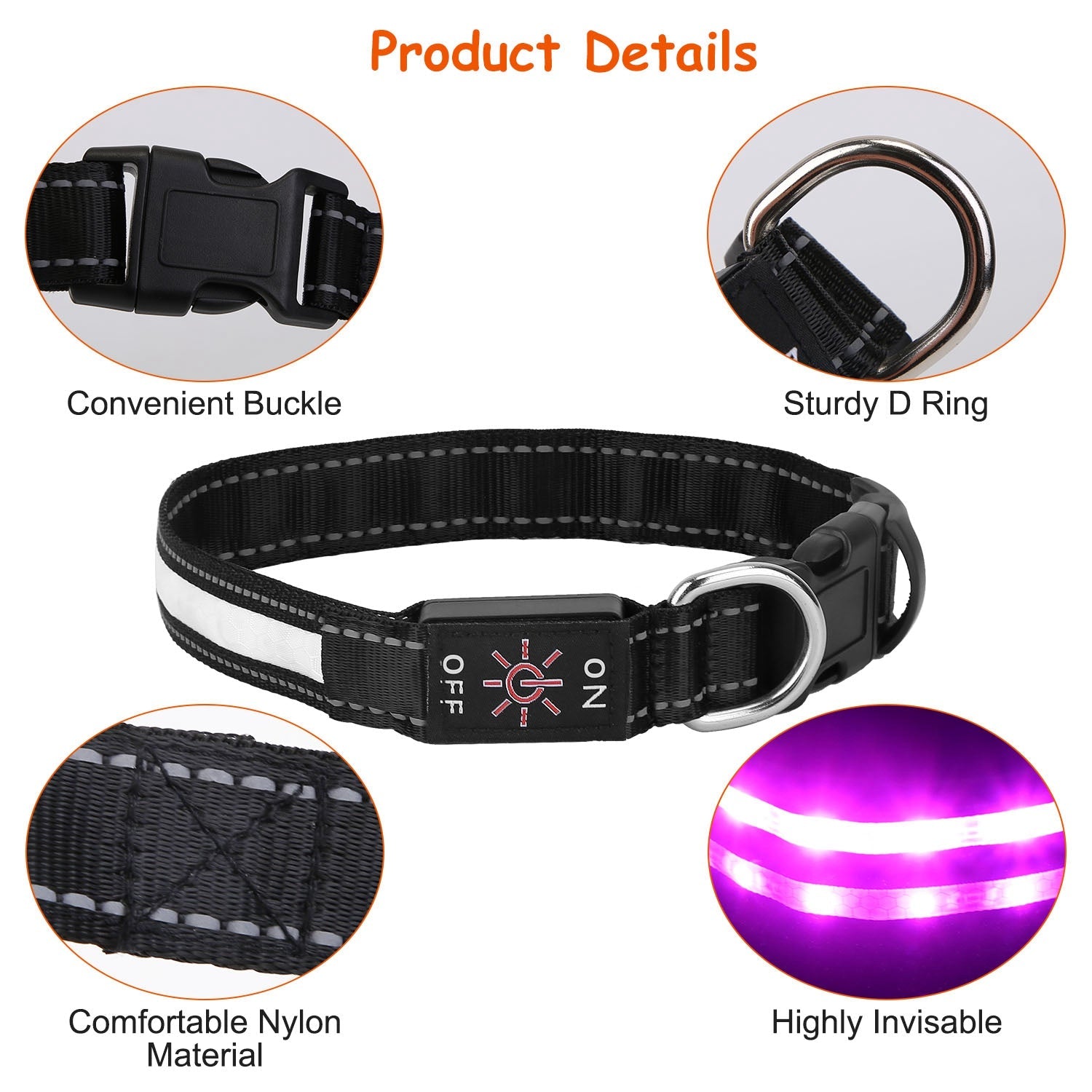 GBruno Light Up Dog Collar | Purrfect Pet Kingdom
