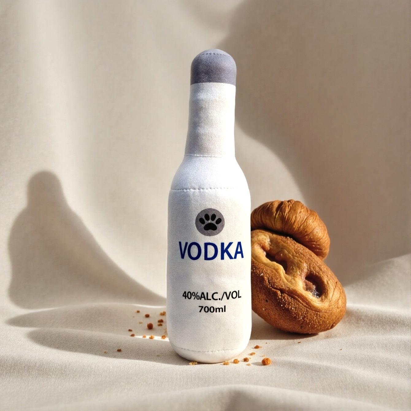 Dog Toy Realistic Wine Bottle Chew-Resistant Self-Entertainment Plush Toy for Cats and Dogs Teeth Cleaning Sound-Making Toy | Purrfect Pet Kingdom