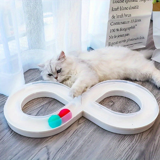 Cat Toys Self Hi To Relieve Boredom Cat Turntable Track Ball Kitten Teasing Cat Stick Pet Cat Consumption | Purrfect Pet Kingdom