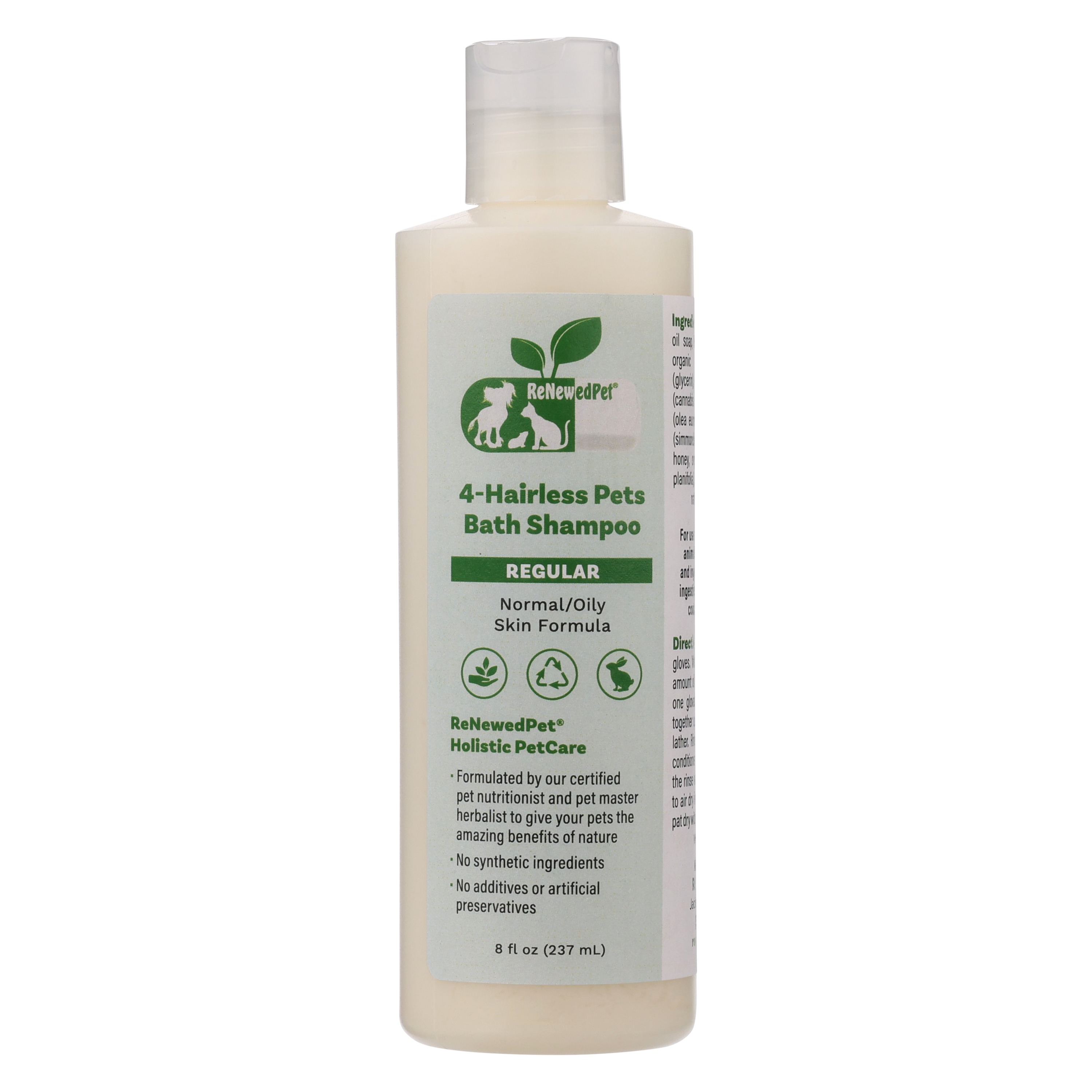 Gentle Regular Skin Care Shampoo for Hairless Pets