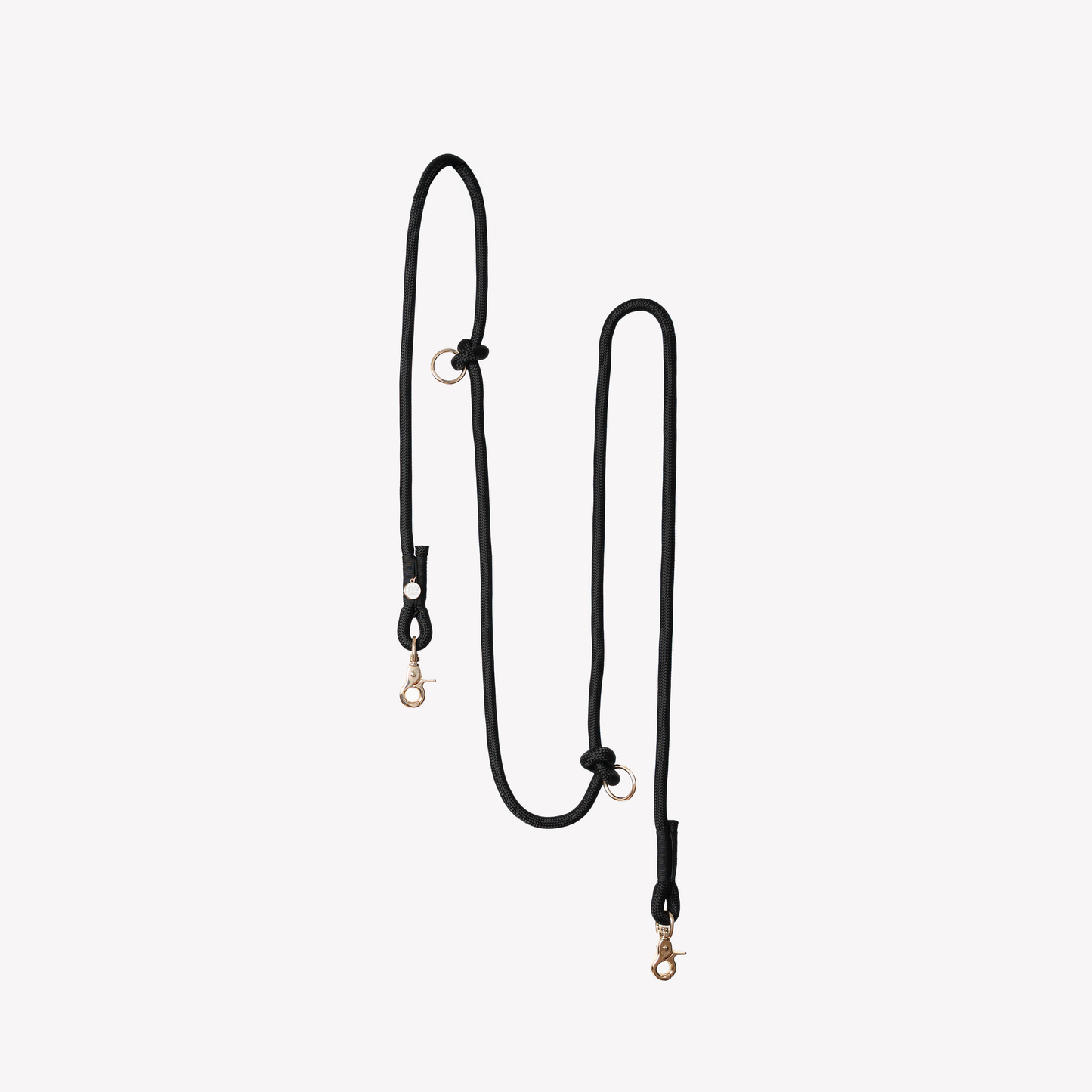 'Black' - Hands Free Braided Leash | Purrfect Pet Kingdom