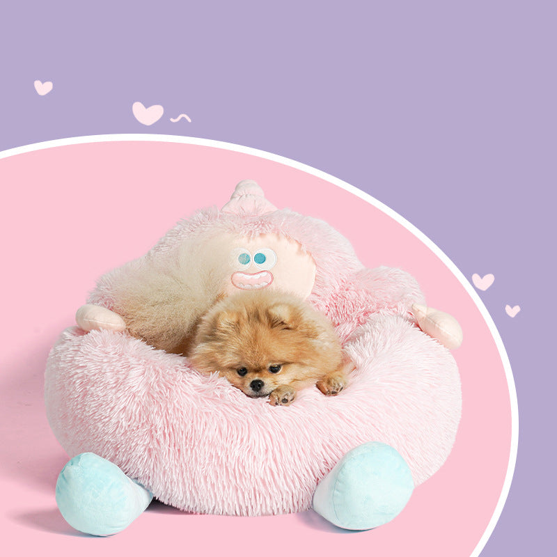 Long Plush Nest For Pets Thick And Warm Kennel For Fall And Winter Universal Sofa For Cats And Dogs Sleeping Mattress - Majestic Pet Kingdom