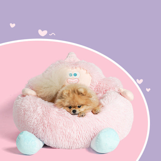 Long Plush Nest For Pets Thick And Warm Kennel For Fall And Winter Universal Sofa For Cats And Dogs Sleeping Mattress - Majestic Pet Kingdom