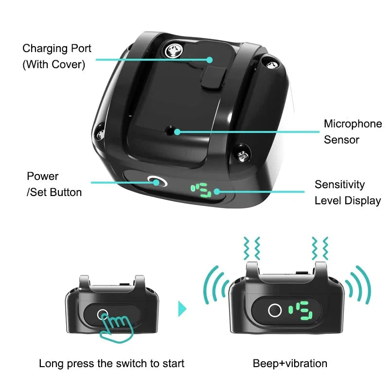 Anti-Barking Collar: Ultrasonic USB Training Device - Majestic Pet Kingdom