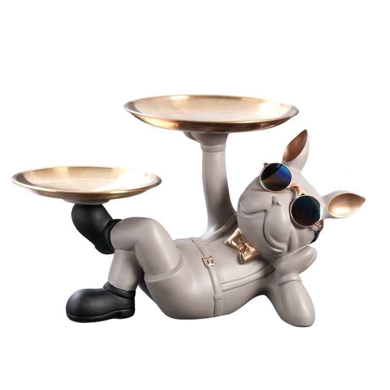 Cute French Bulldog Resin Figurine, Perfect for Table