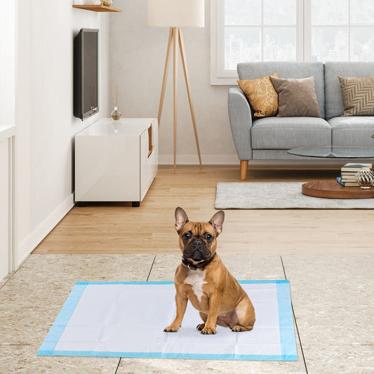 Dog Pee Pads 30x30 Extra Large Absorbent Training Mats 150ct - Detail Angle 2 | Majestic Pet Kingdom