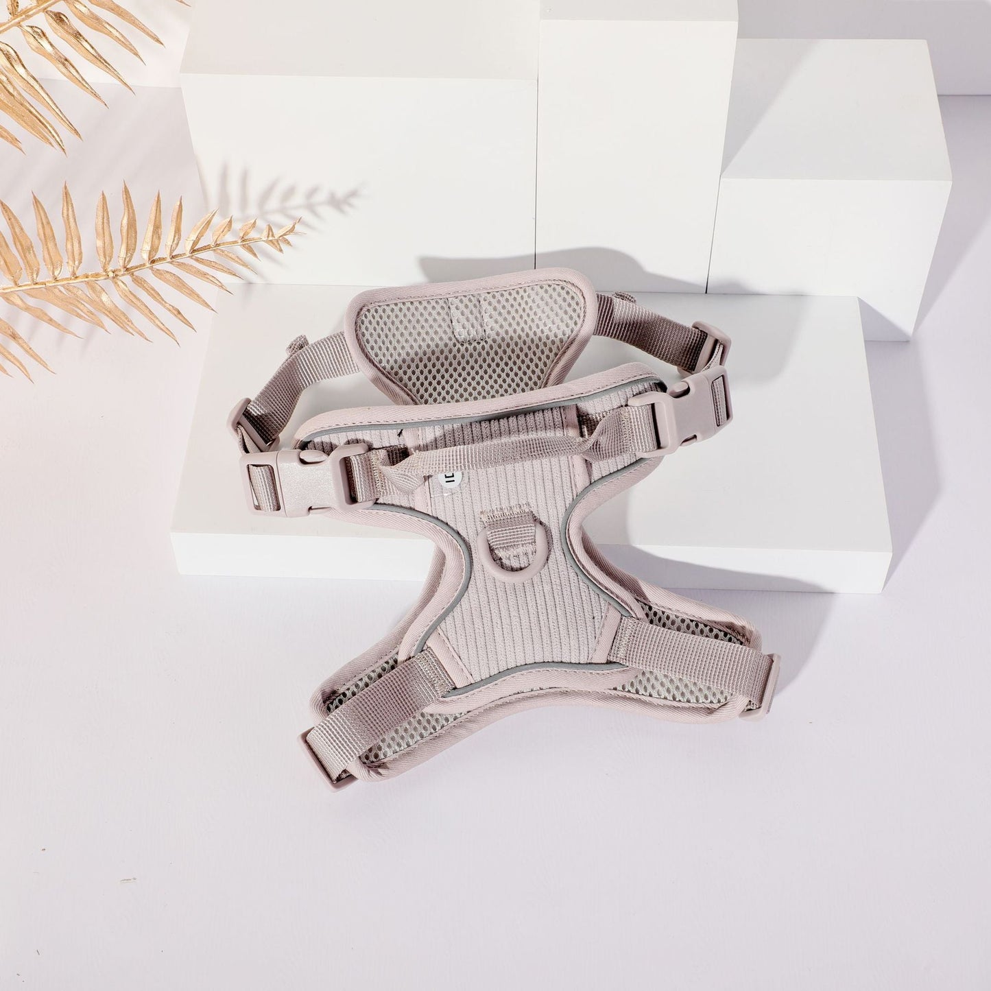 Cross-border Gentleman Gray Corduroy Pet Collar Chest Strap Suit