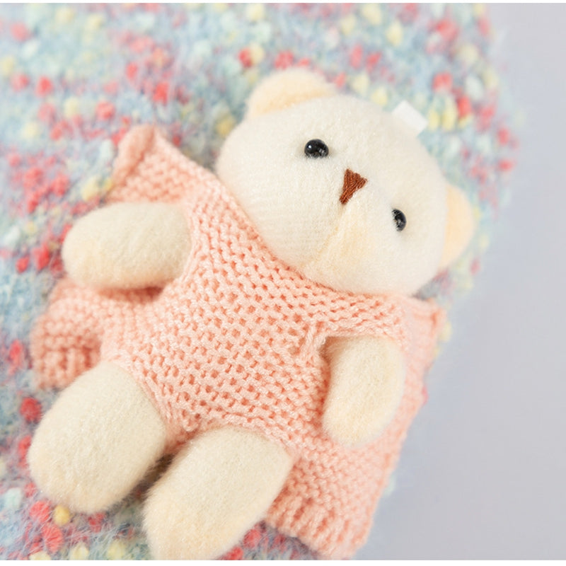 Autumn And Winter Pet Sweaters, Three-dimensional Bear Floral Yarn, Small And Medium-sized Dog Bichon Frise Yorkshire Terrier Pullover, Cat And Dog Clothes - Majestic Pet Kingdom