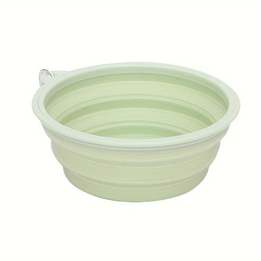 Dog Bowl Collapsible Silicone Hanging Travel Bowl with Clip - Detail Angle 5 | Majestic Pet Kingdom