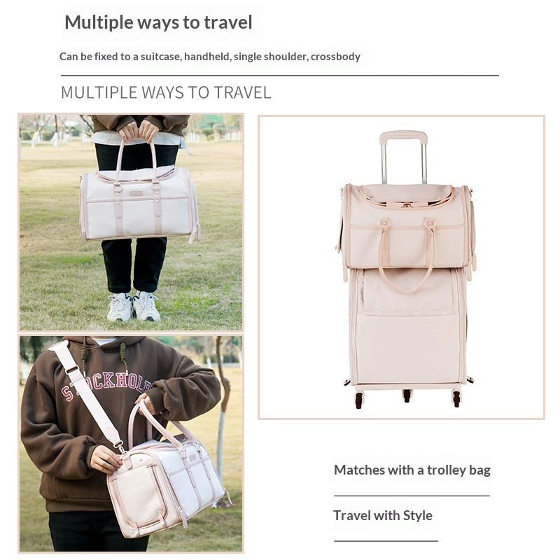 Japan-Korea Pet Carrier With Wheels, Portable And Large Capacity For Outings