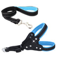 Comfortable Mesh Fabric Shiny Rhinestone Pet Hand Holding Rope Reflective Dog Breast Strap Vest Style