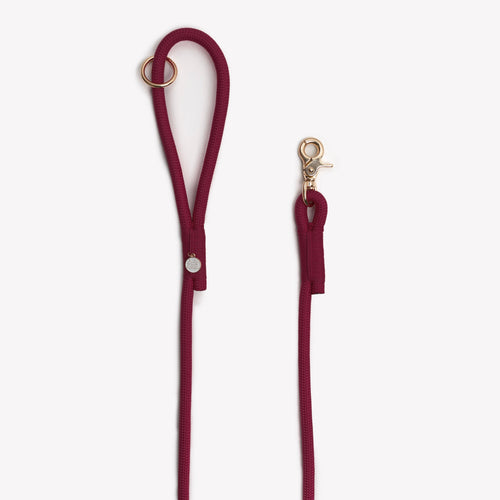 'Bordeaux' - Braided Rope Leash | Purrfect Pet Kingdom