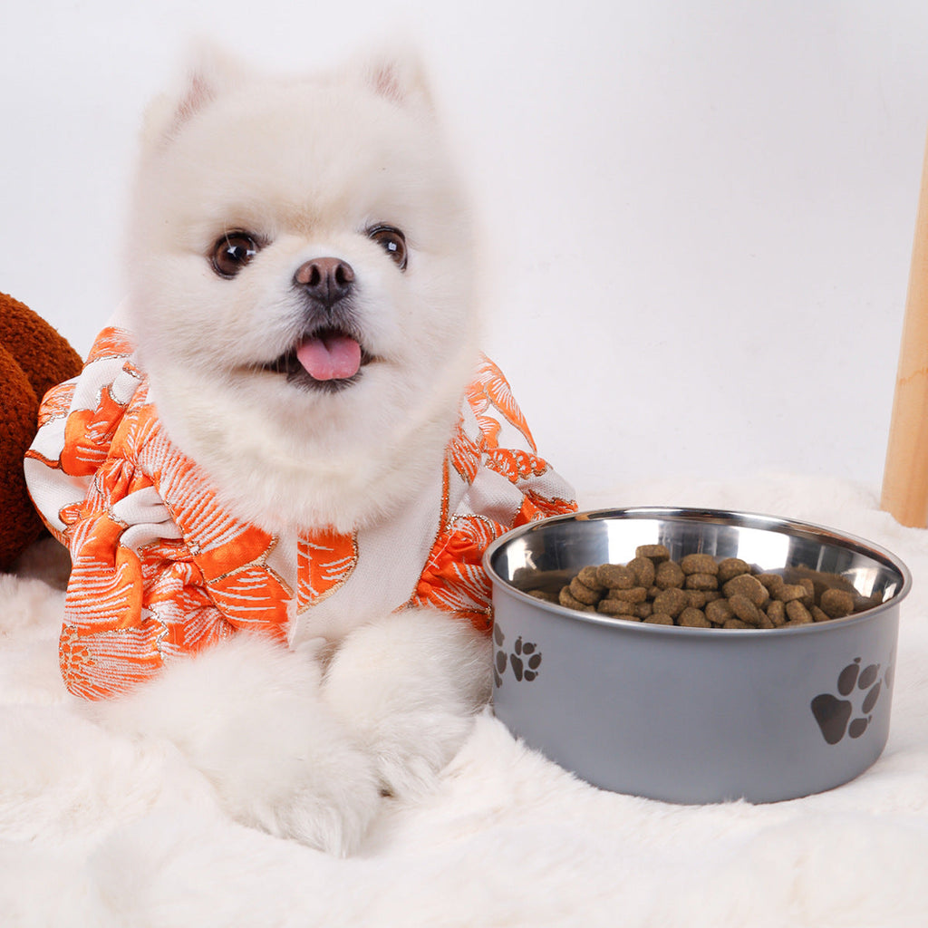 Stainless Steel Dog Bowl Large Capacity Anti-tumble Cat Bowl - Majestic Pet Kingdom