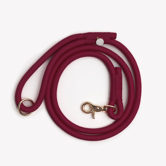 'Bordeaux' - Braided Rope Leash | Purrfect Pet Kingdom