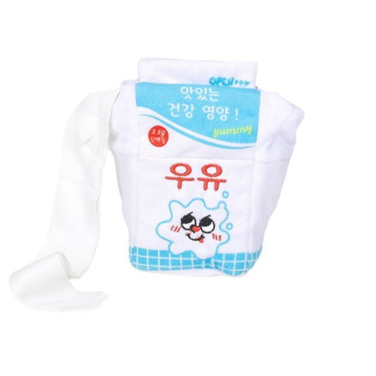 Milk Box Food Hiding Scented Plush Toy for Dogs with Sound Slow Feeding Intelligent Design | Purrfect Pet Kingdom