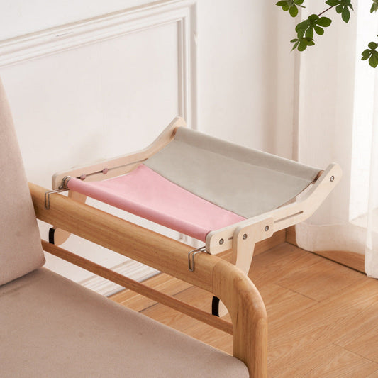 Cat Window Perch Solid Wood Suction Glass Hanging Hammock Bed