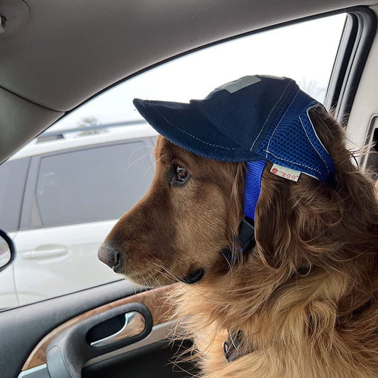 sun-hat-with-g-word-dog-design,-travel-sun-hat-spring-autumn,-outdoor-sun-protection-with-mesh-ventilation,-pet-med-baseball-cap-luxury-view-2 | Majestic Pet Kingdom