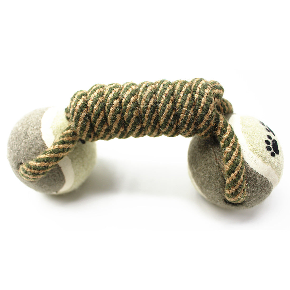 Durable Cotton Rope Tennis Dumbbell Dog Toy