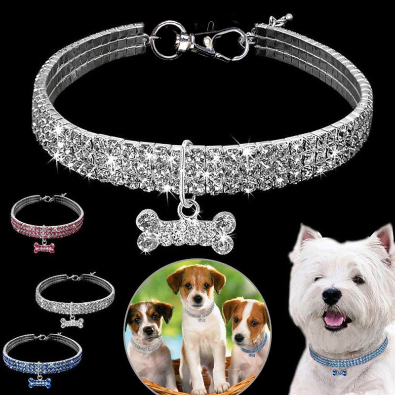 Bling Rhinestone Dog Collar Crystal Puppy Chihuahua Pet Dog Collars | Majestic Pet Kingdom™
