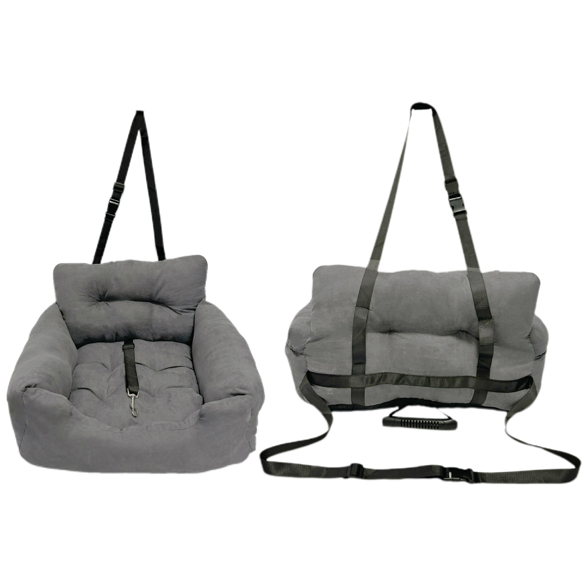 Dog Car Seat Universal Travel Booster Basket Bed All Seasons - Detail Angle 5 | Majestic Pet Kingdom