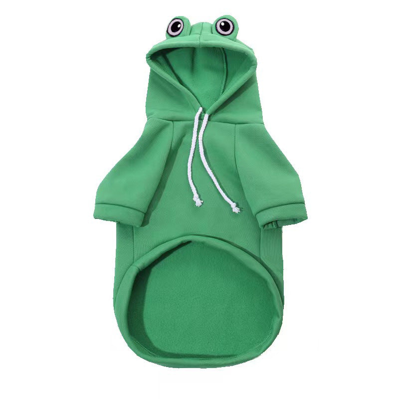 Frog Dog Small Medium Sweater Fleece Clothes Pet Products - Majestic Pet Kingdom