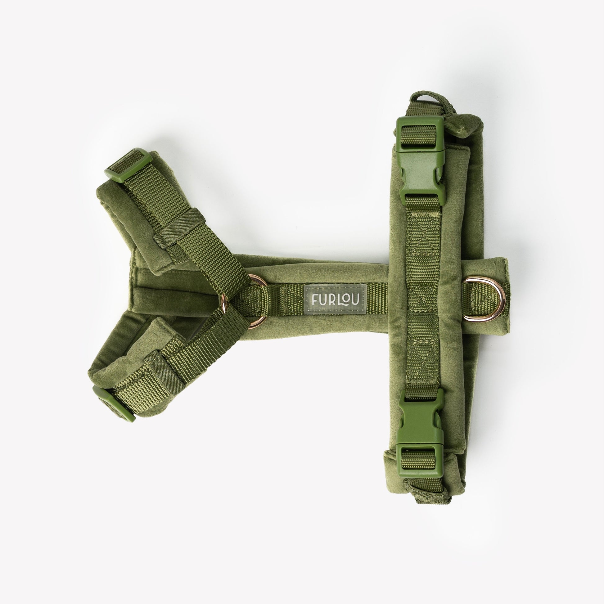 Green - Velvet Dog Harness | Purrfect Pet Kingdom